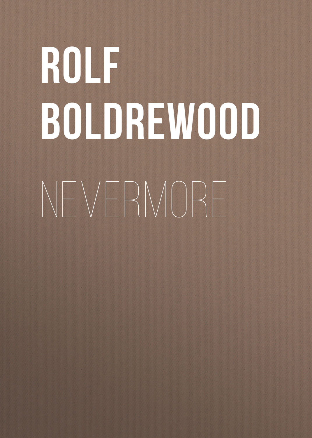 Обложка книги «Nevermore»