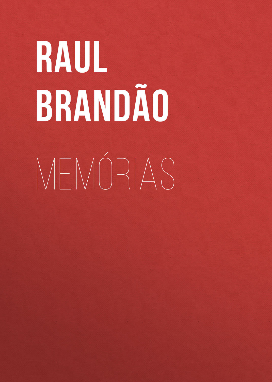 Обложка книги «Memórias»