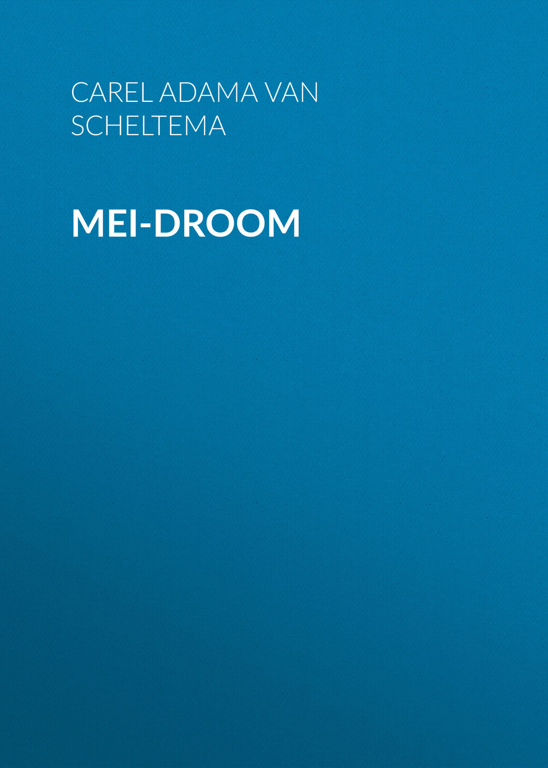 Обложка книги «Mei-droom»
