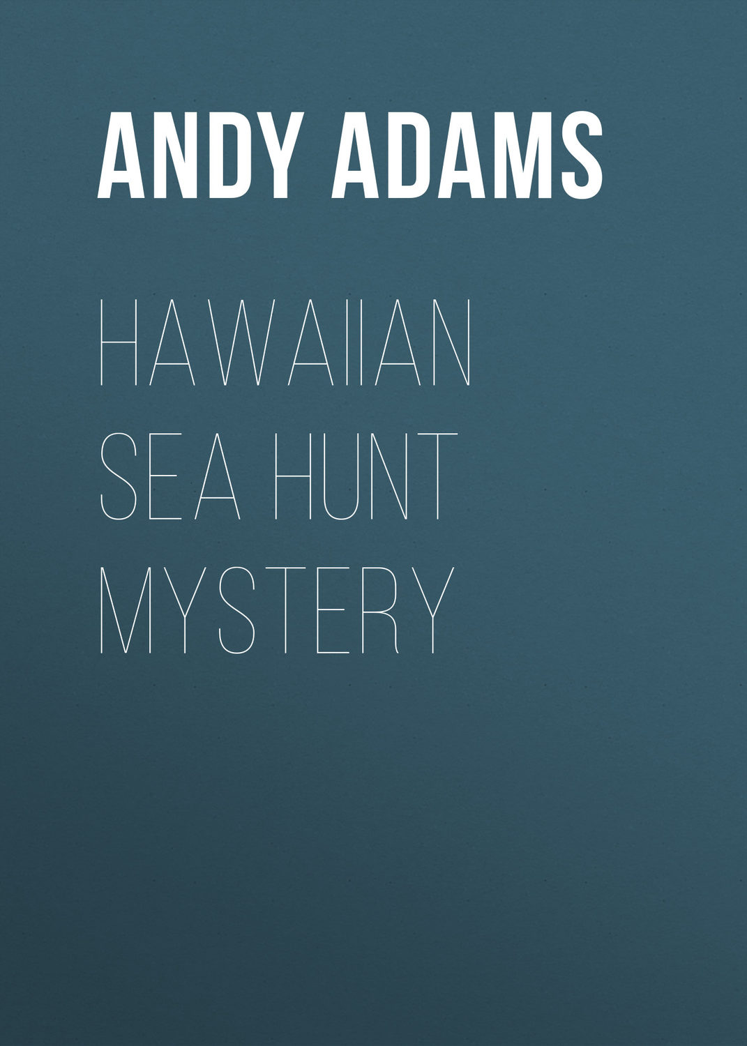 Обложка книги «Hawaiian Sea Hunt Mystery»