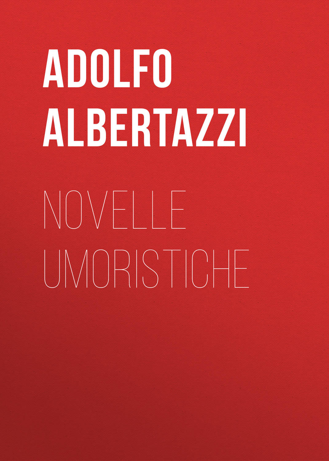 Обложка книги «Novelle umoristiche»