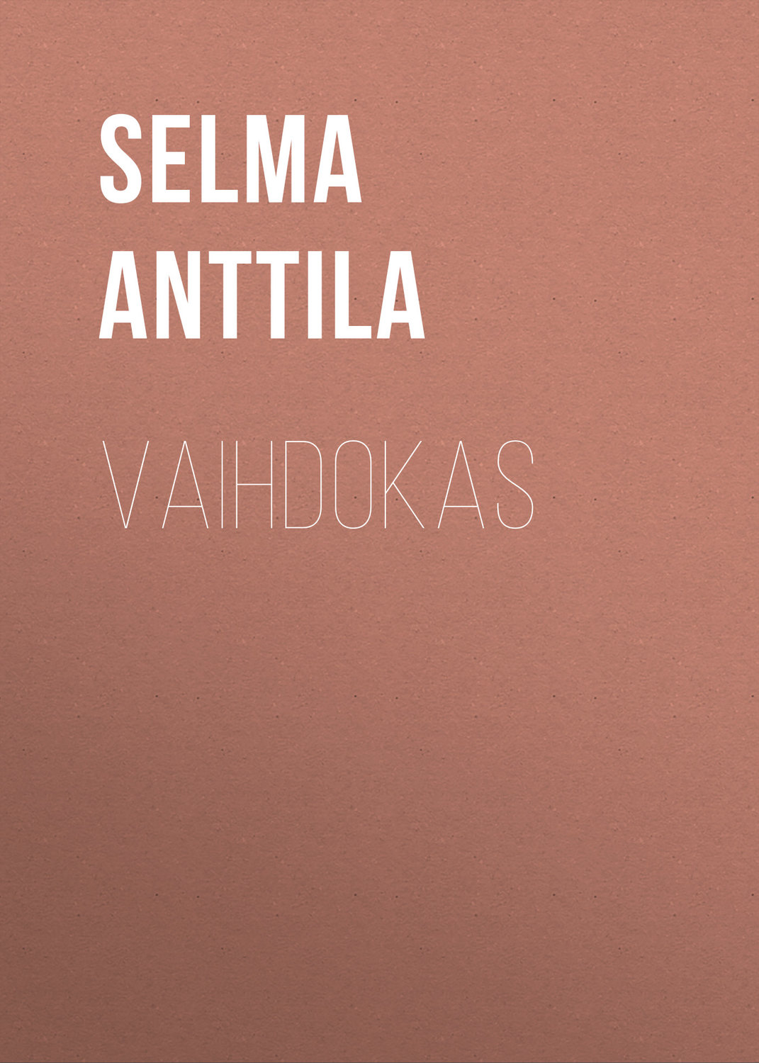 Обложка книги «Vaihdokas»