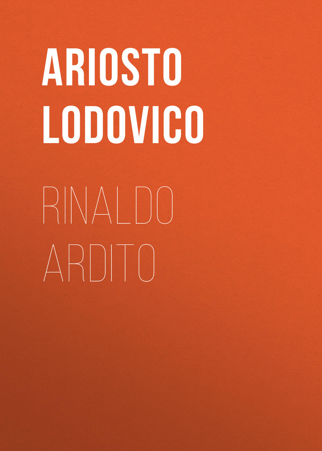 Обложка книги «Rinaldo ardito»