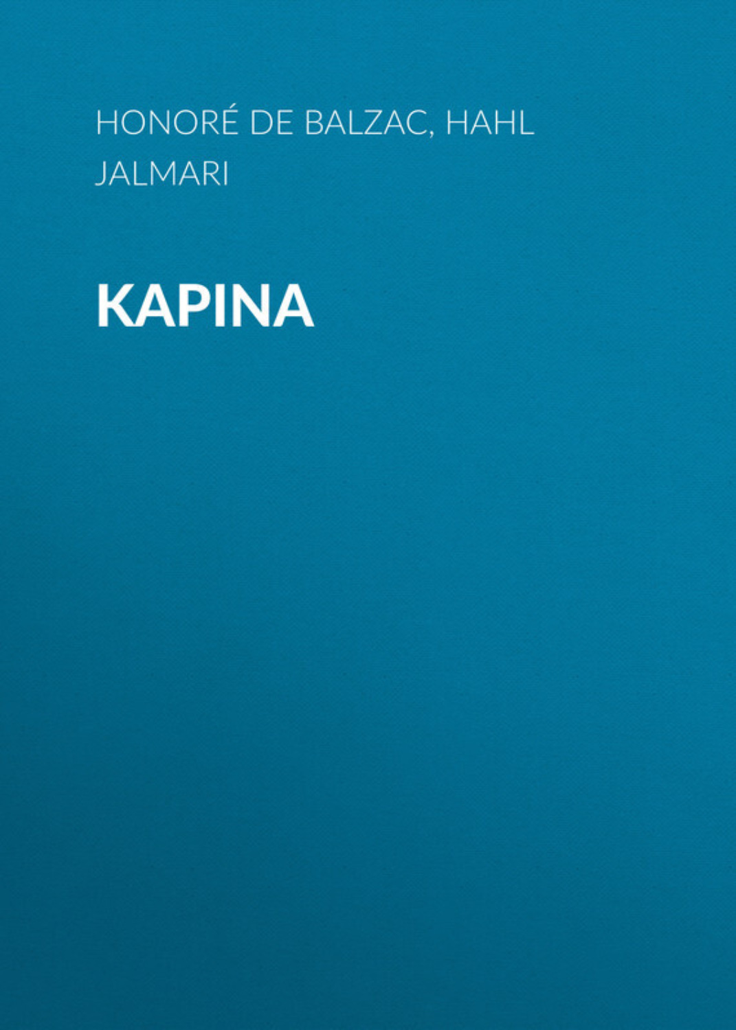 Обложка книги «Kapina»