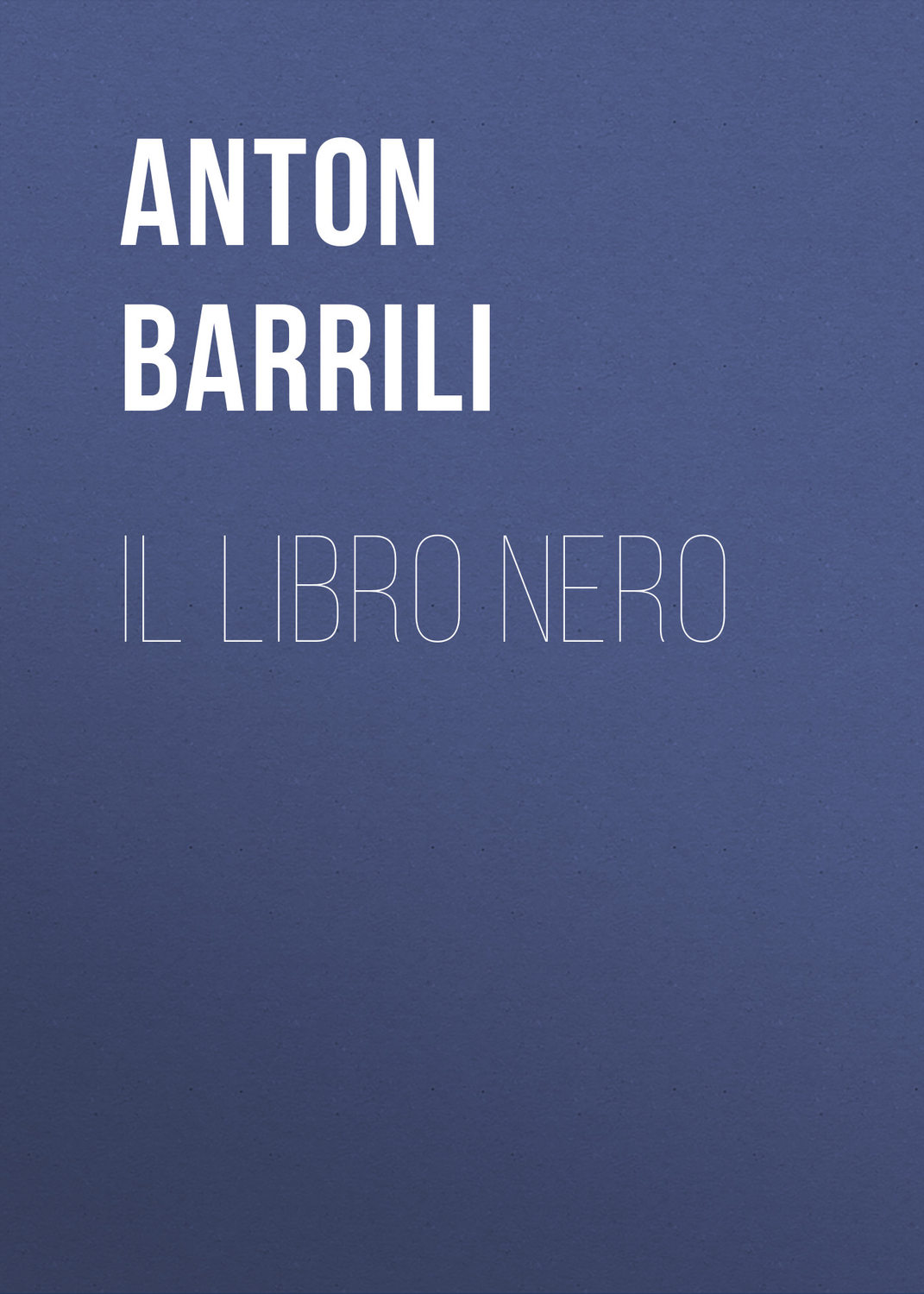 Обложка книги «Il Libro Nero»