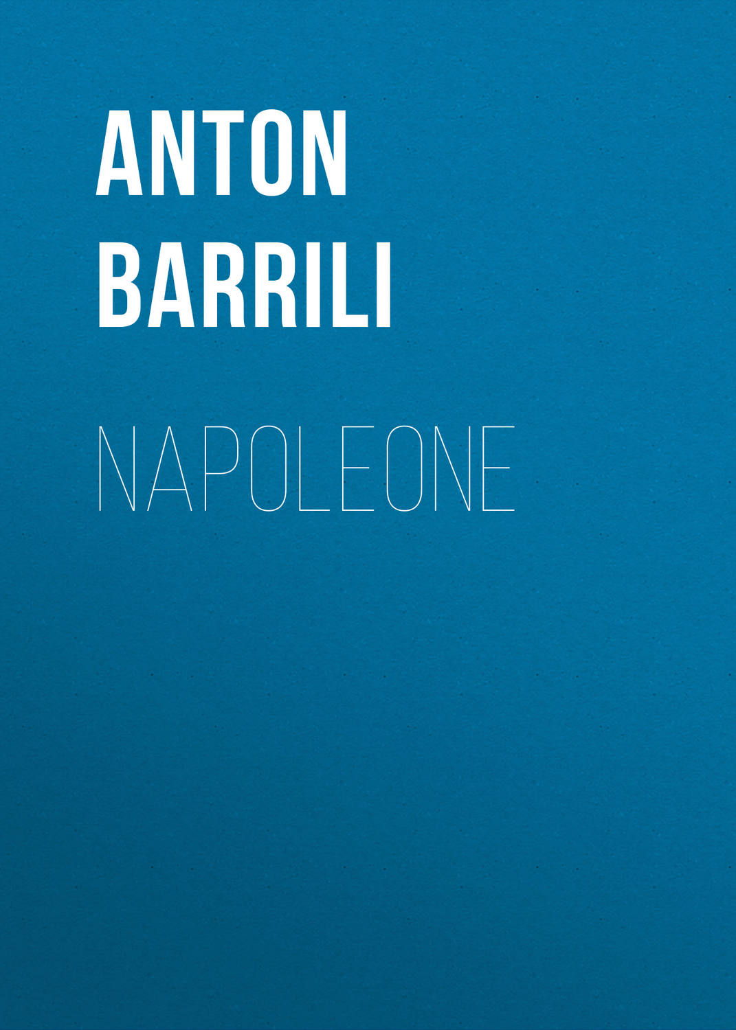 Обложка книги «Napoleone»