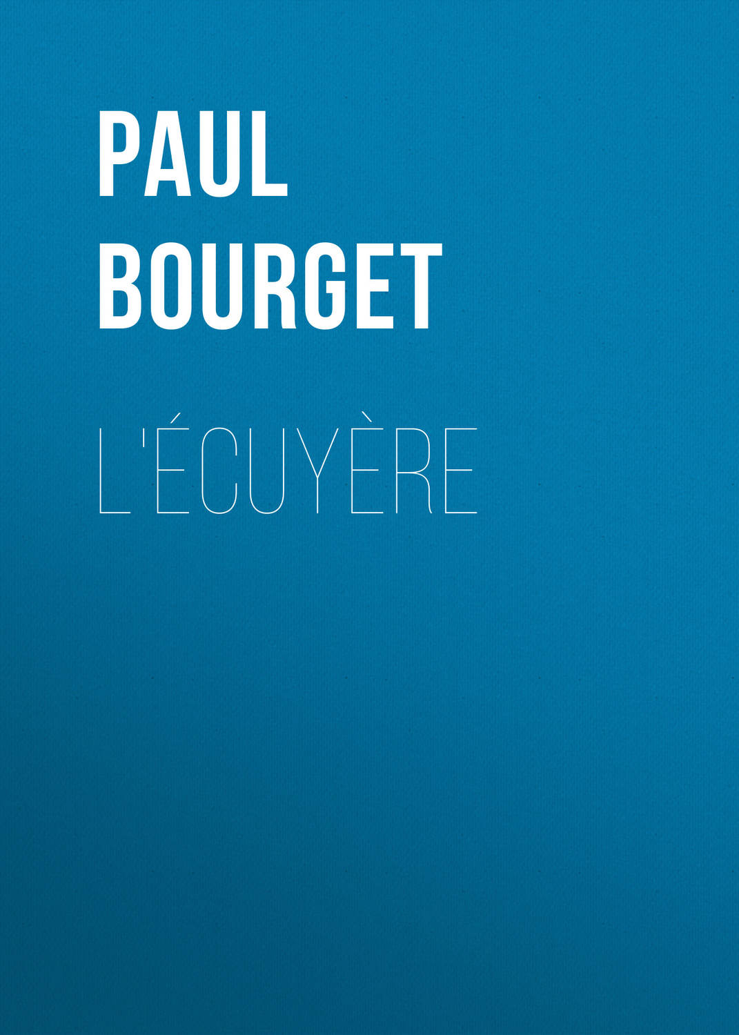 Обложка книги «L'Écuyère»
