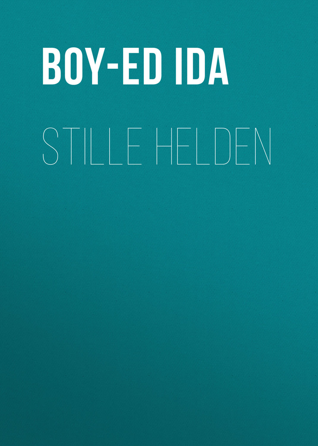 Обложка книги «Stille Helden»