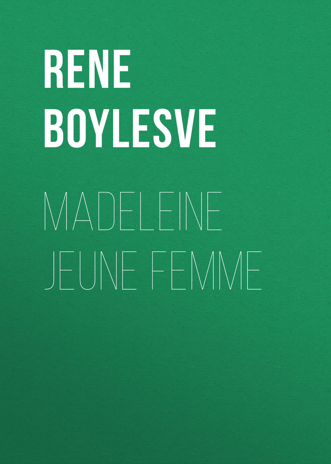 Обложка книги «Madeleine jeune femme»