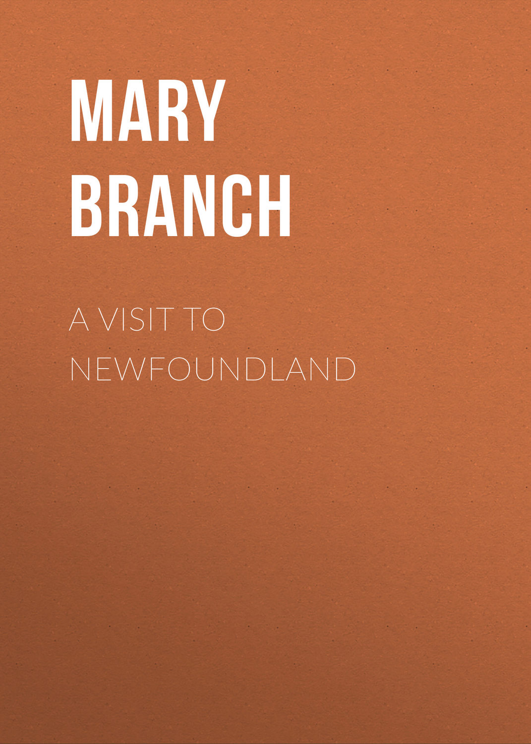 Обложка книги «A Visit to Newfoundland»