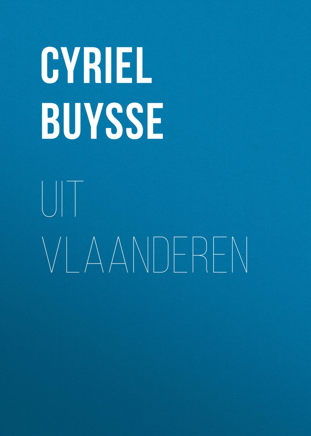 Обложка книги «Uit Vlaanderen»