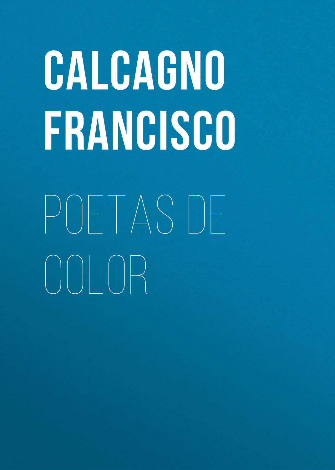 Обложка книги «Poetas de color»