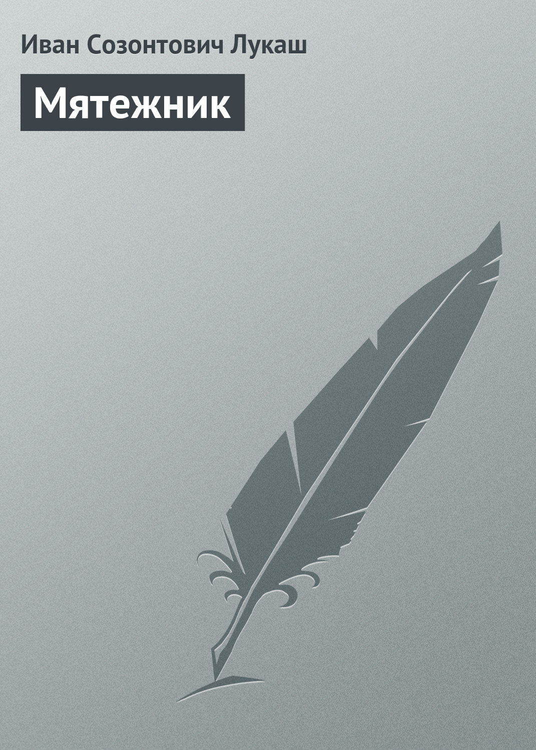 Обложка книги «Мятежник»