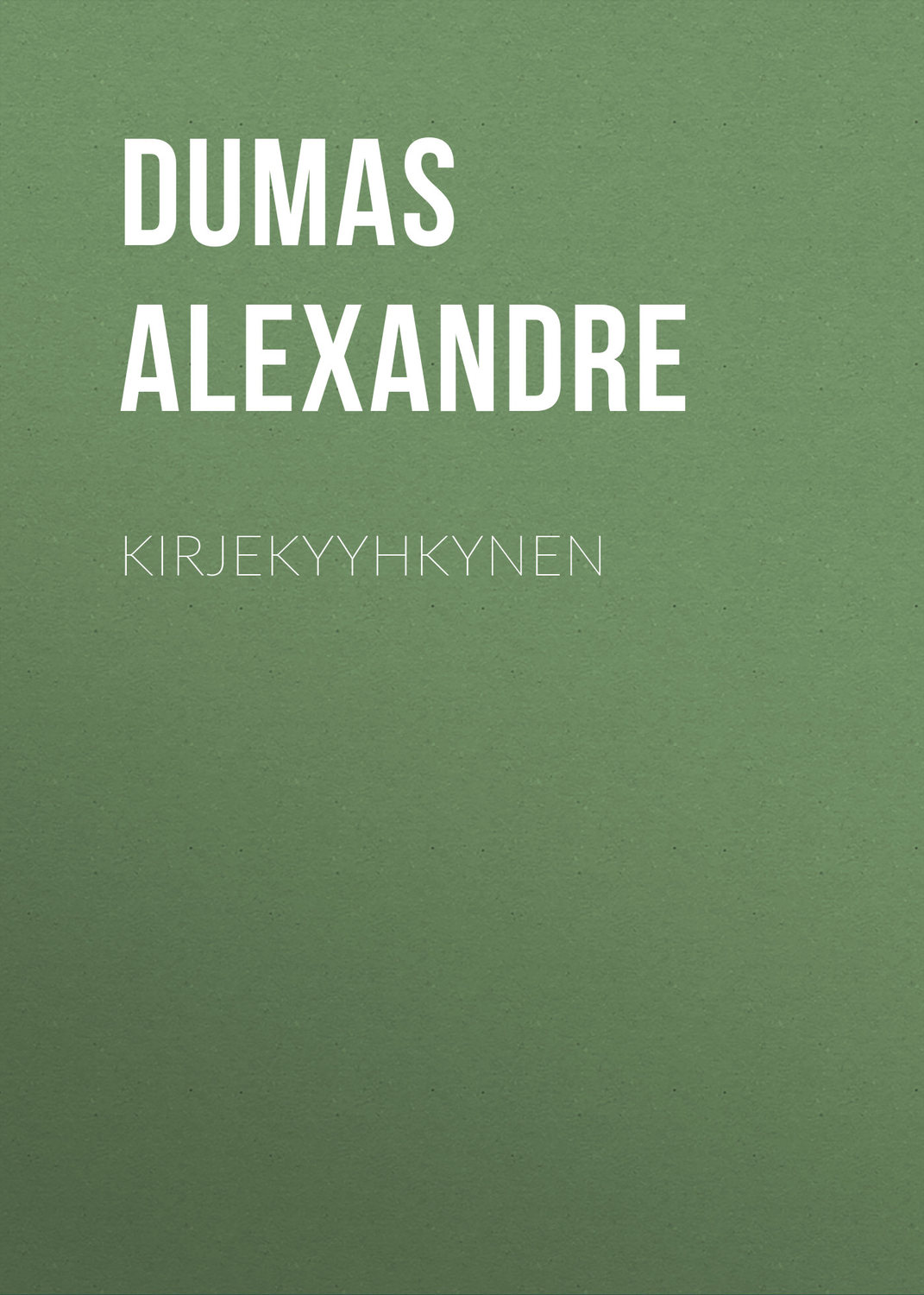 Обложка книги «Kirjekyyhkynen»