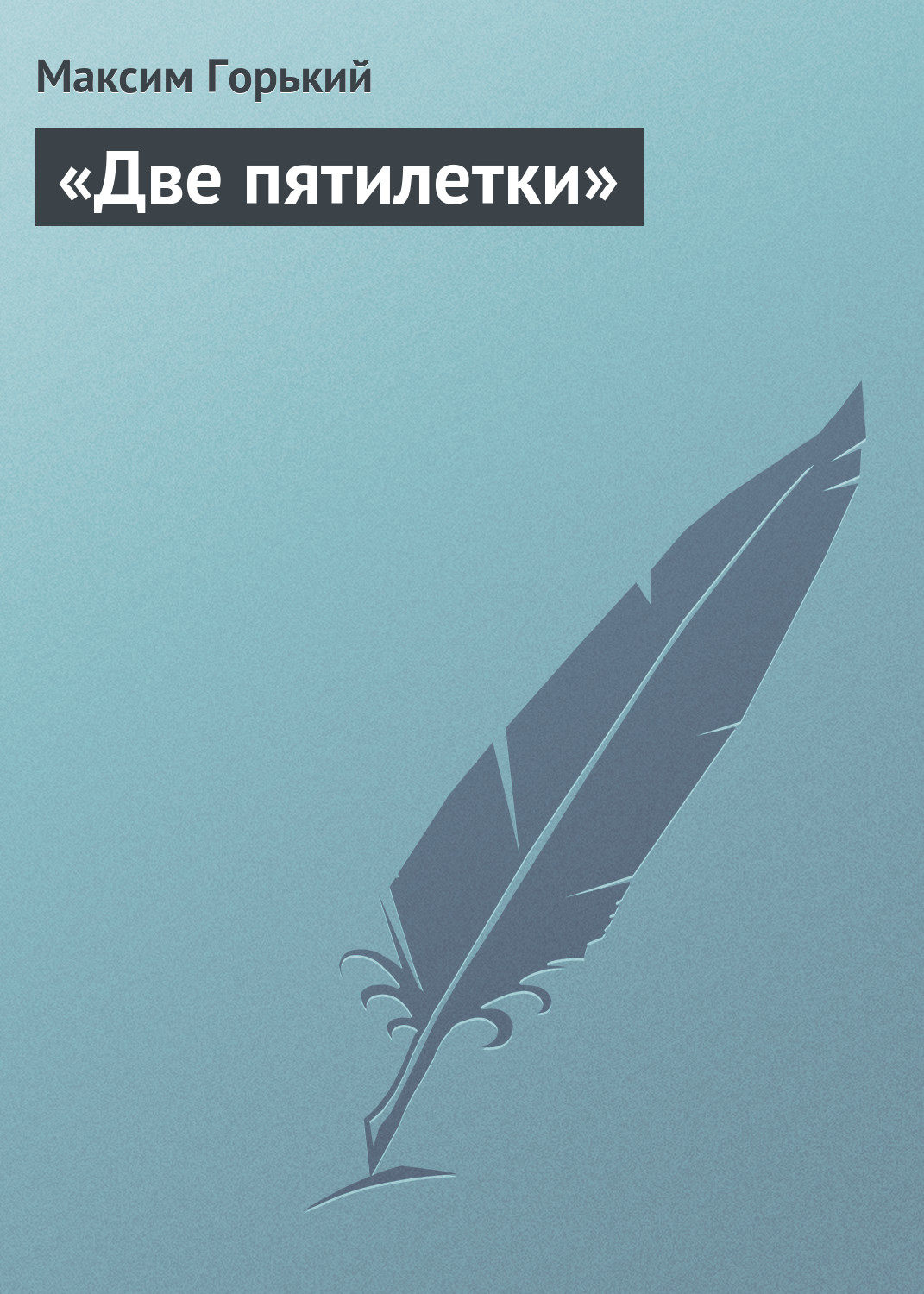 Обложка книги ««Две пятилетки»»