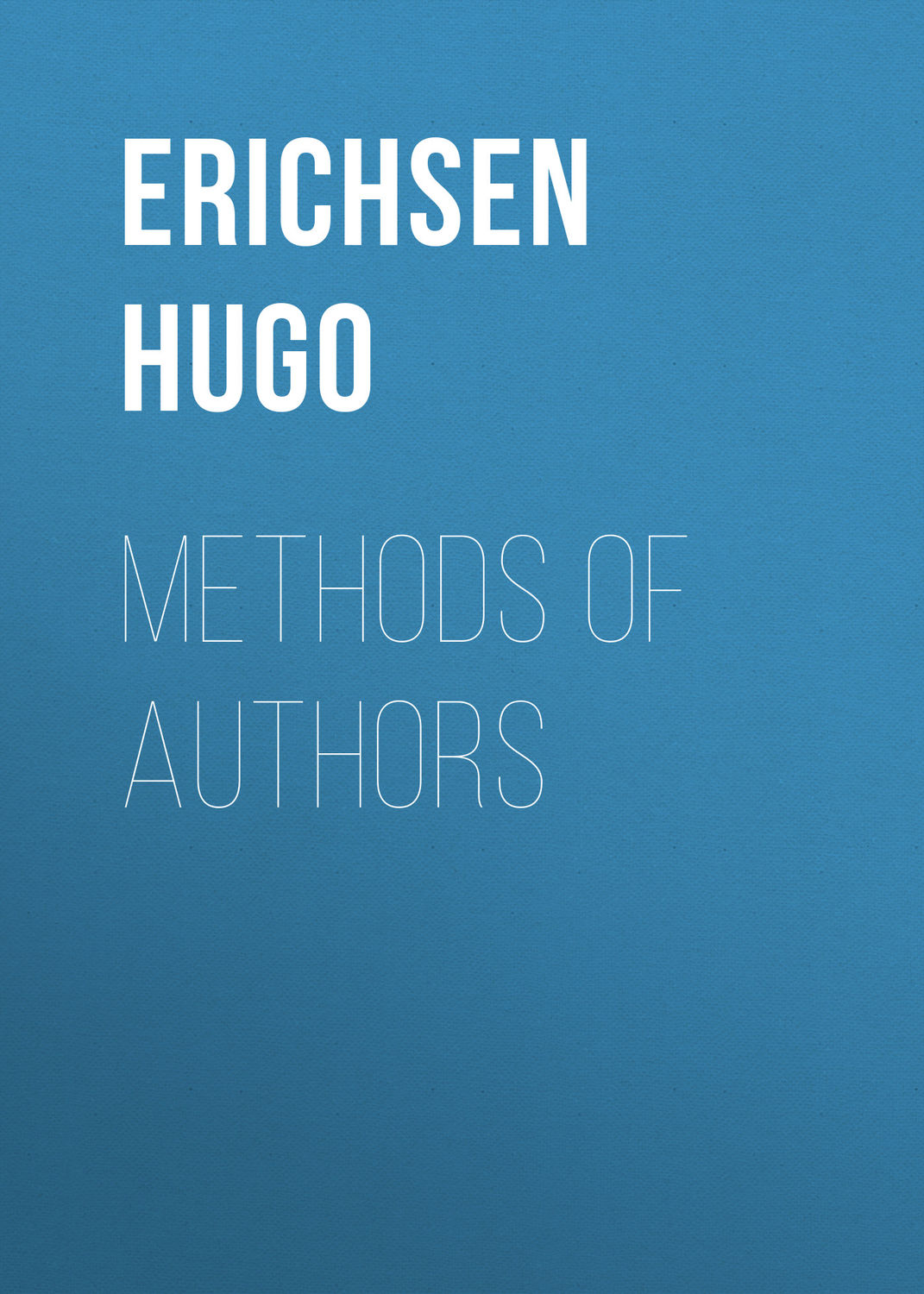 Обложка книги «Methods of Authors»
