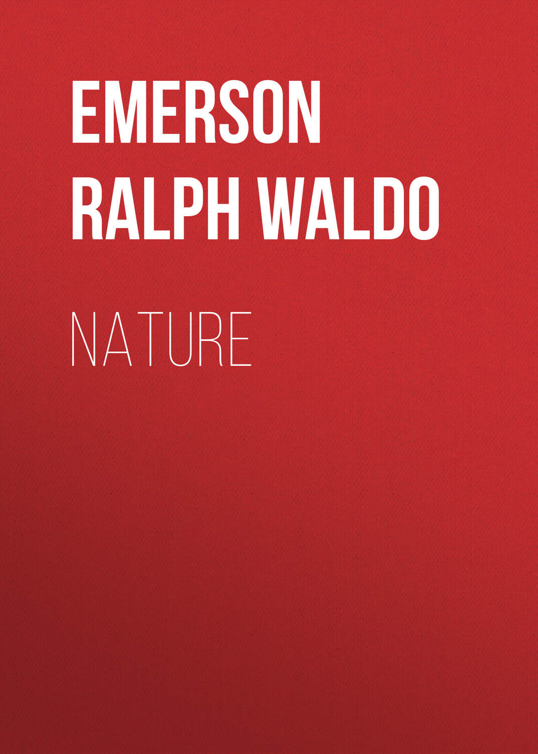 Обложка книги «Nature»