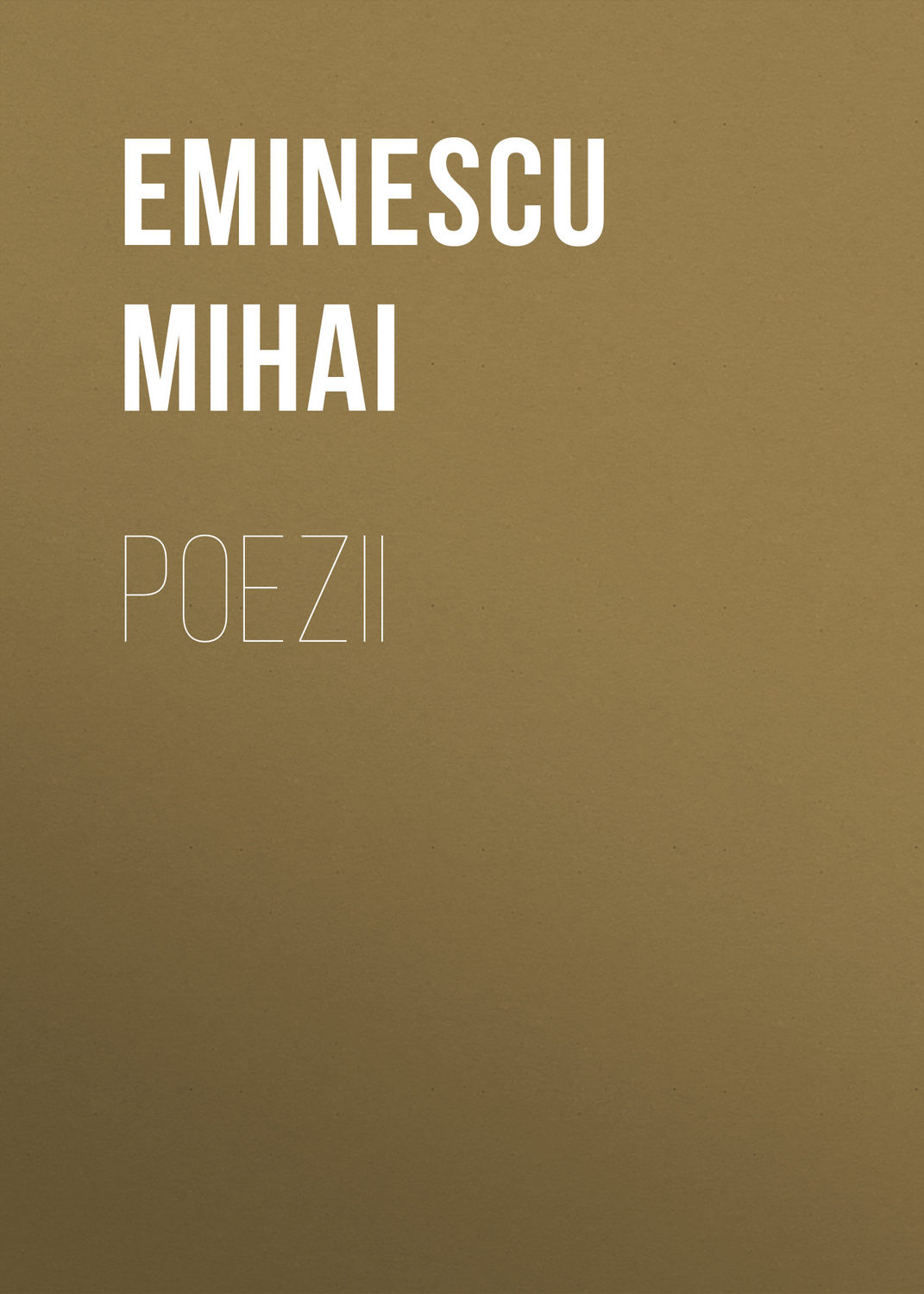 Обложка книги «Poezii»
