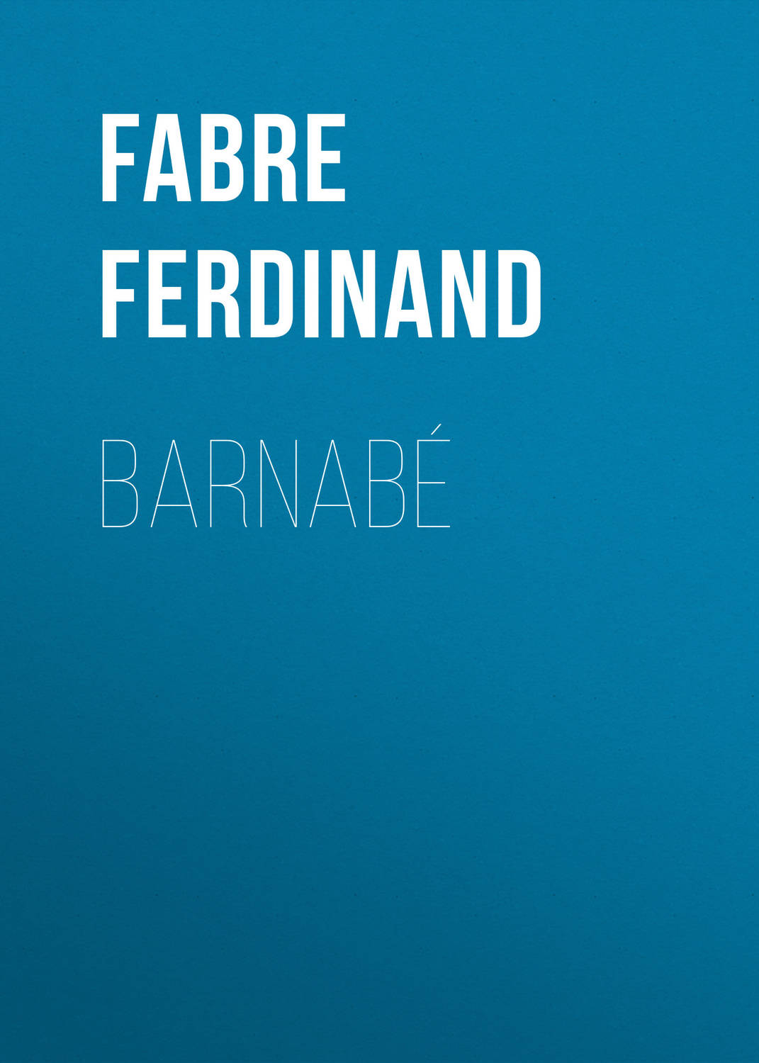 Обложка книги «Barnabé»
