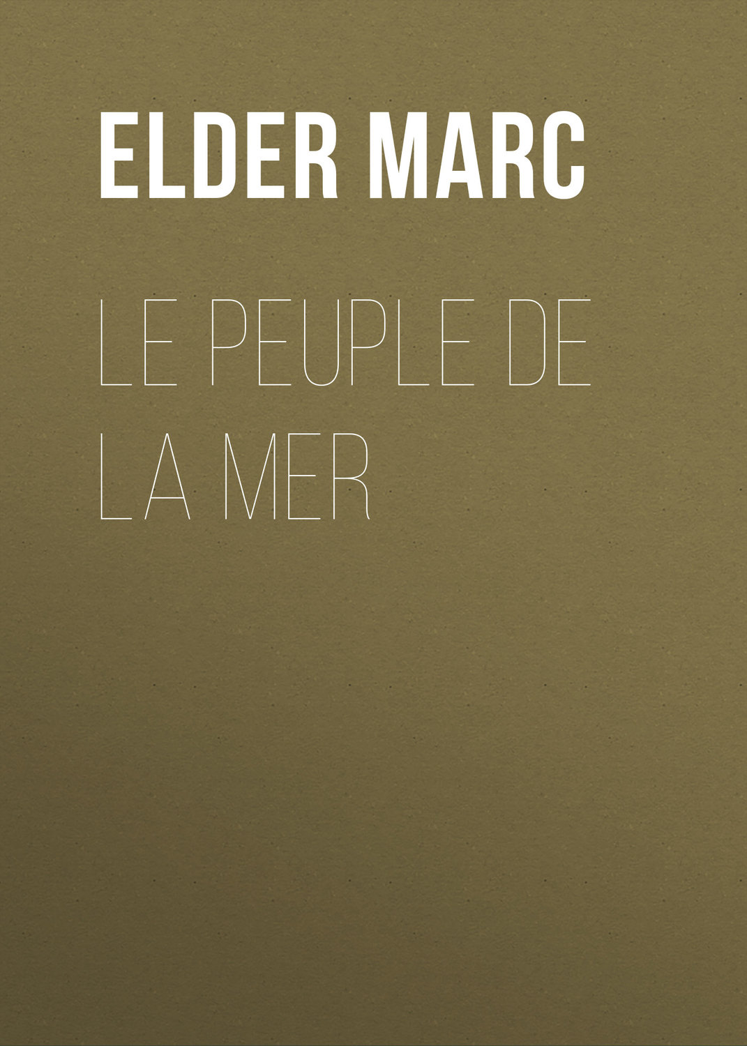 Обложка книги «Le Peuple de la mer»