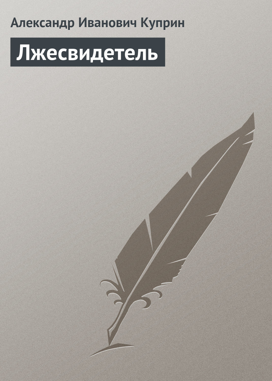 Обложка книги «Лжесвидетель»