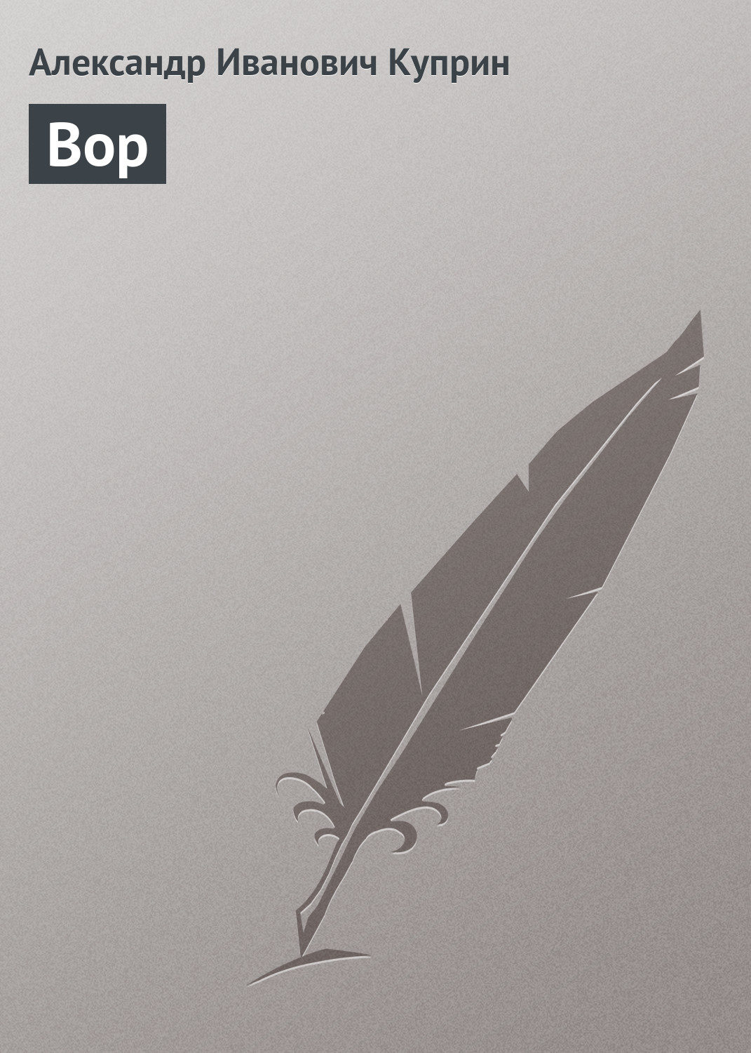 Обложка книги «Вор»