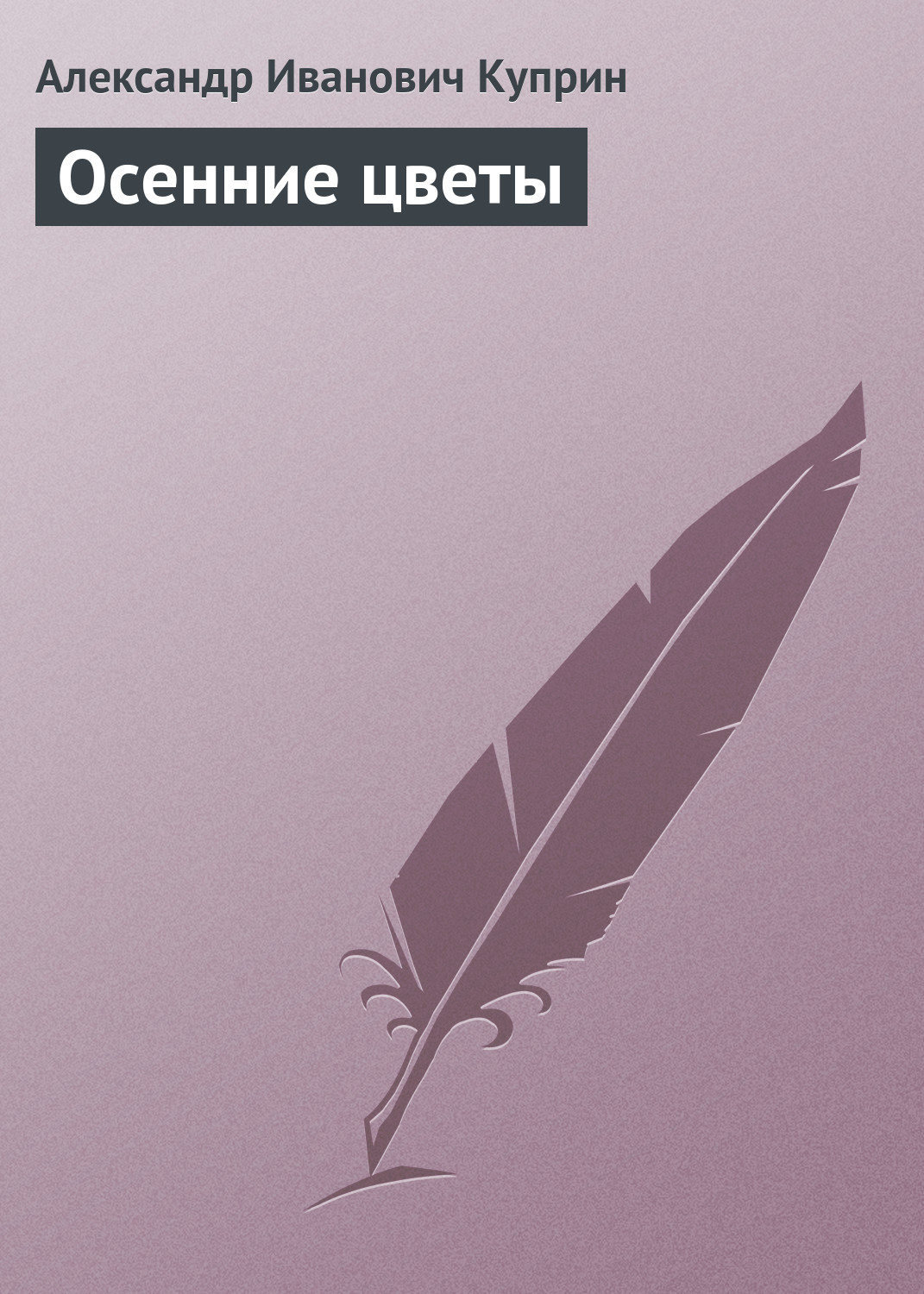 Обложка книги «Осенние цветы»