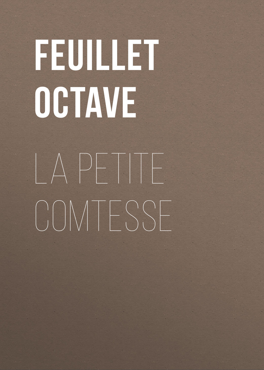 Обложка книги «La petite comtesse»