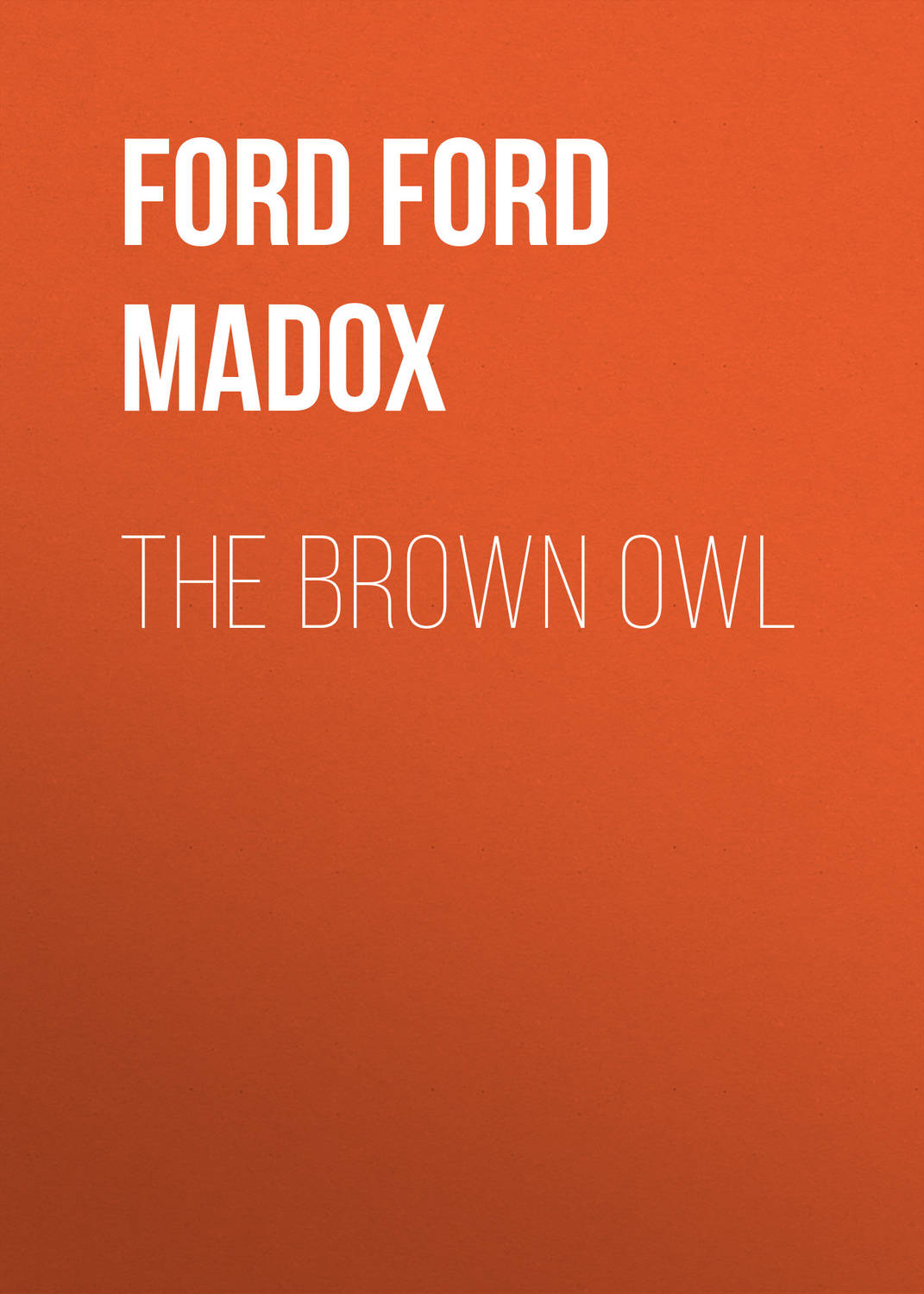 Обложка книги «The Brown Owl»