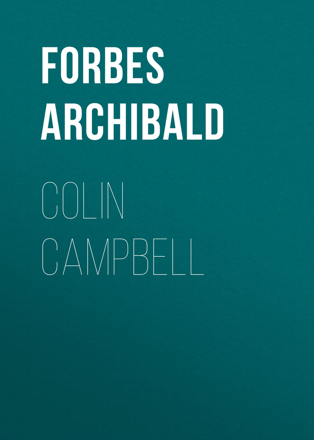 Обложка книги «Colin Campbell»