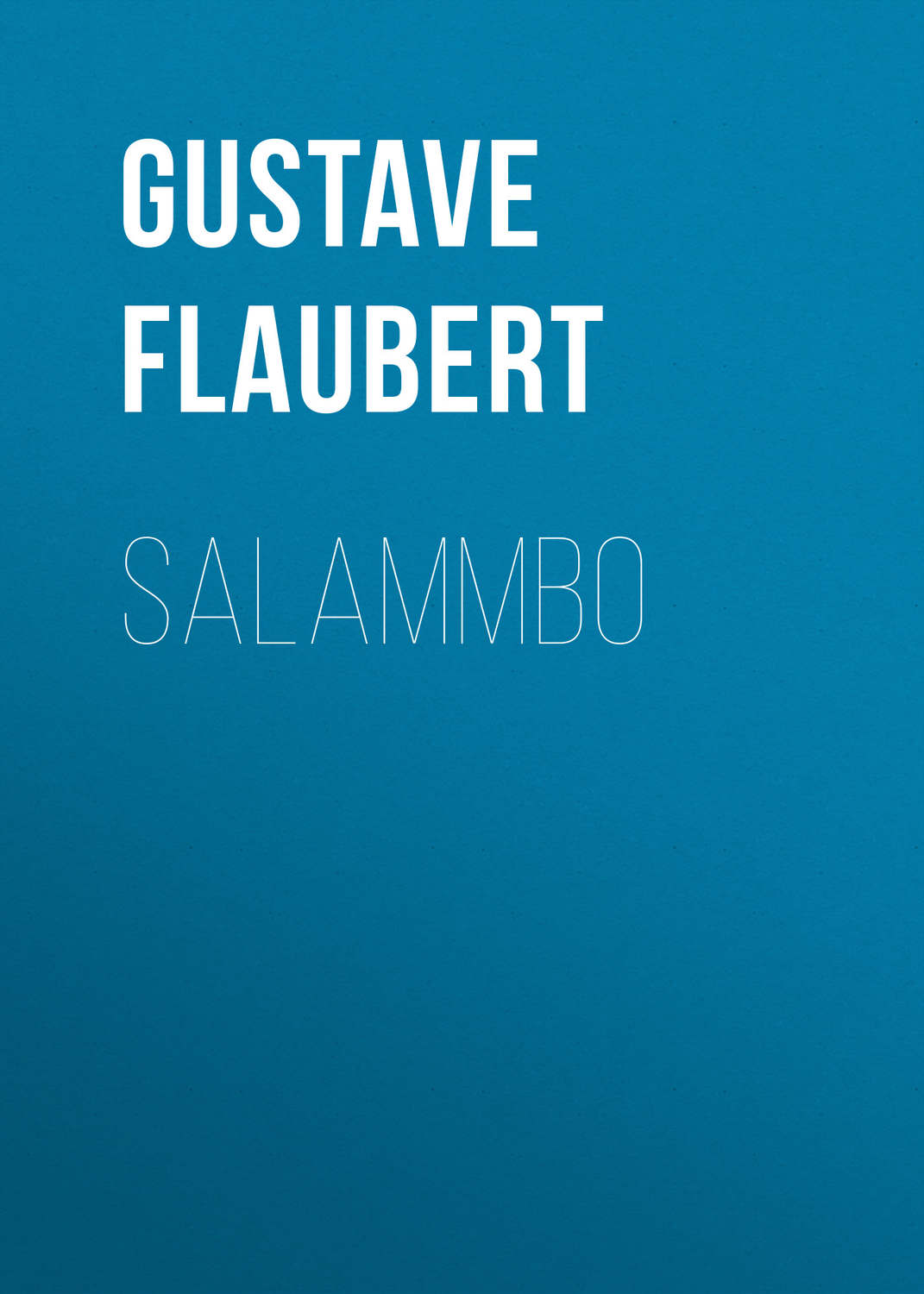 Обложка книги «Salammbo»