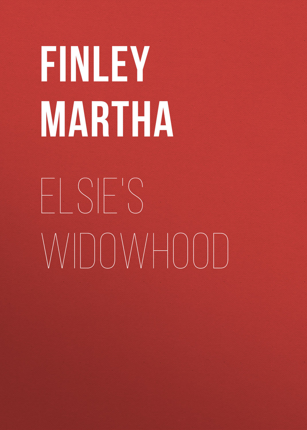 Обложка книги «Elsie's Widowhood»
