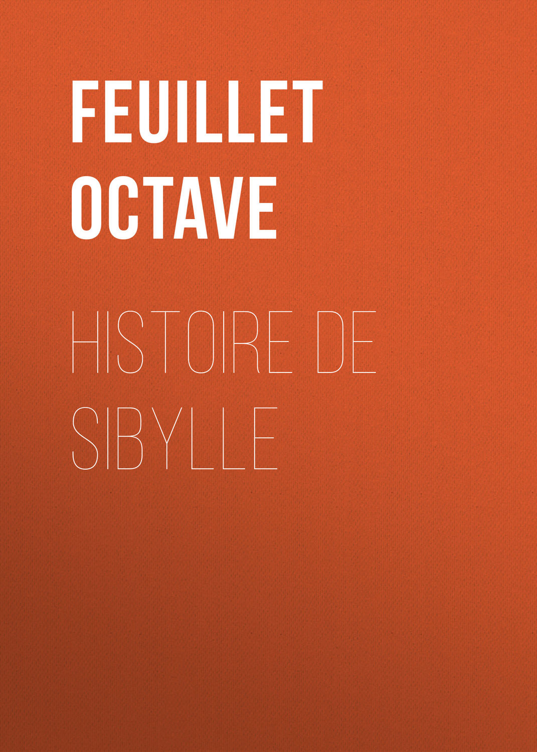 Обложка книги «Histoire de Sibylle»
