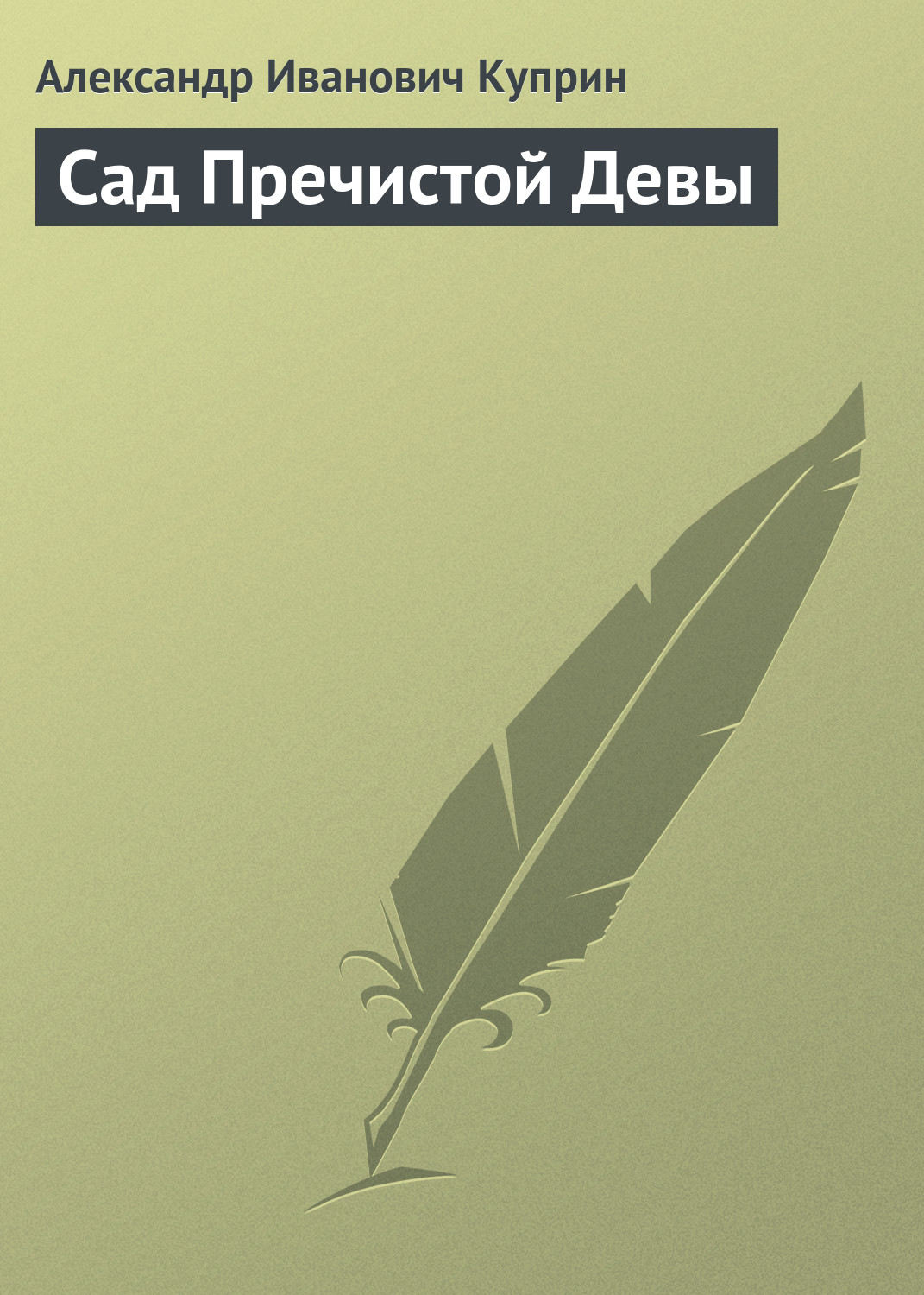 Обложка книги «Сад Пречистой Девы»