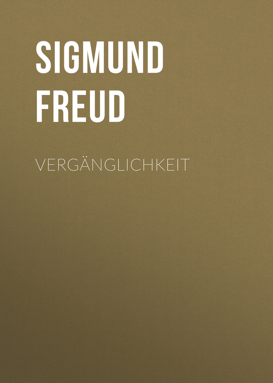 Обложка книги «Vergänglichkeit»
