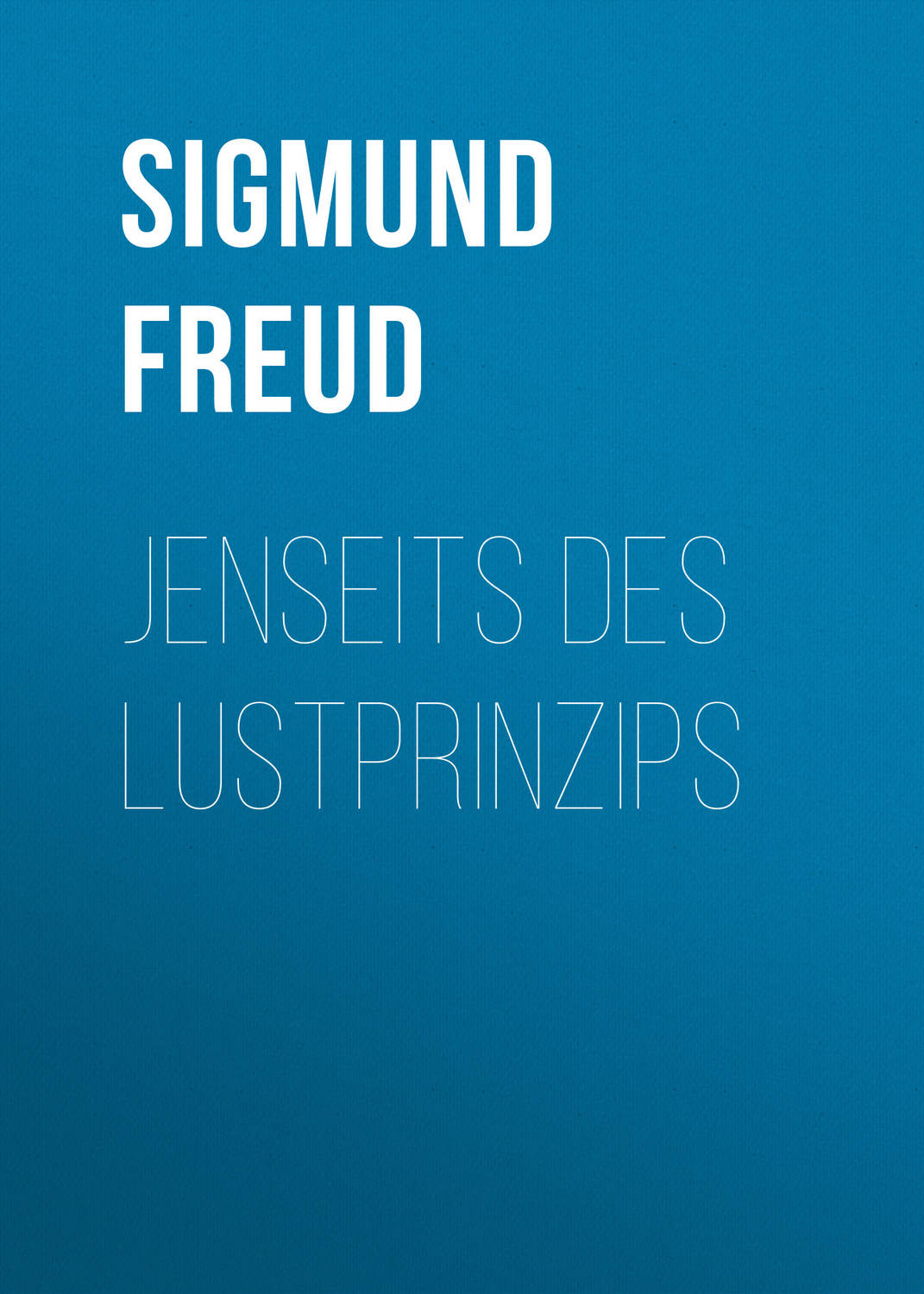 Обложка книги «Jenseits des Lustprinzips»