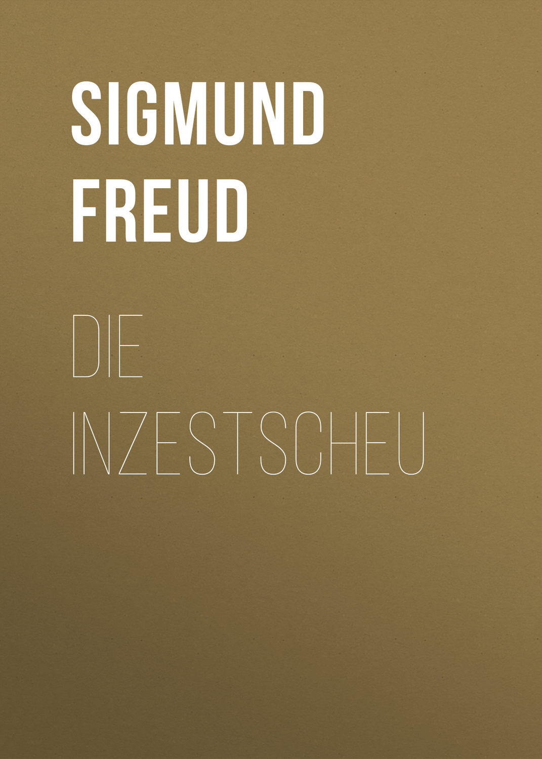 Обложка книги «Die Inzestscheu»