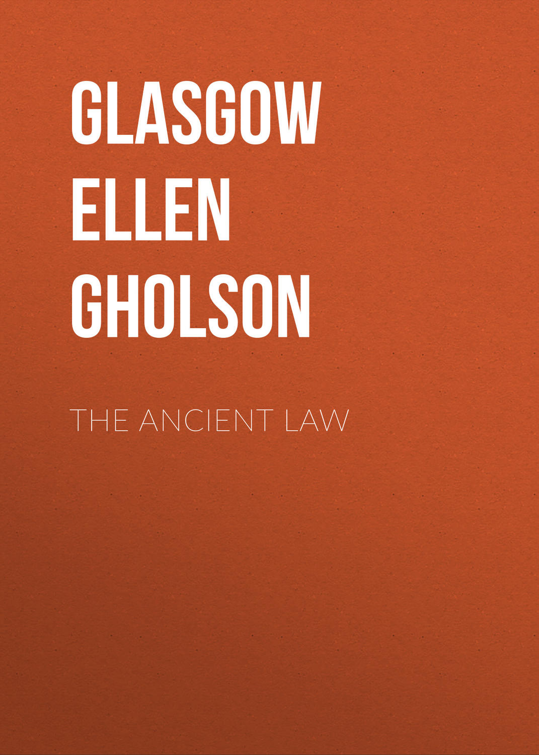 Обложка книги «The Ancient Law»