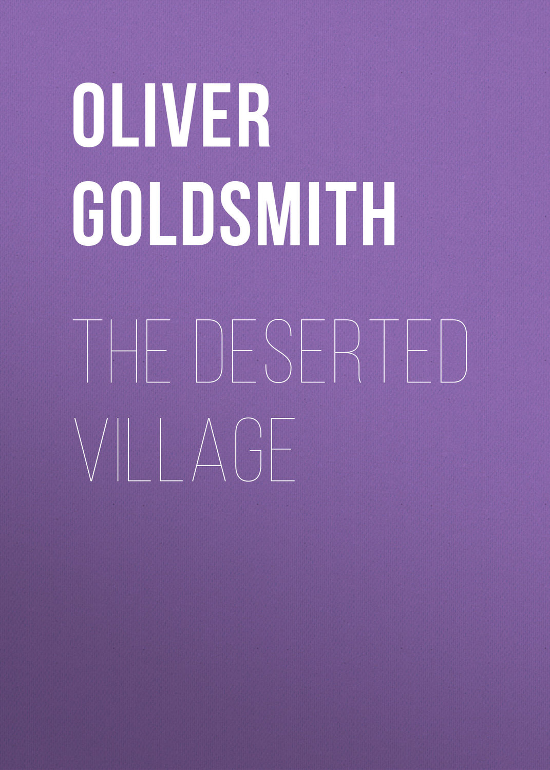 Обложка книги «The Deserted Village»
