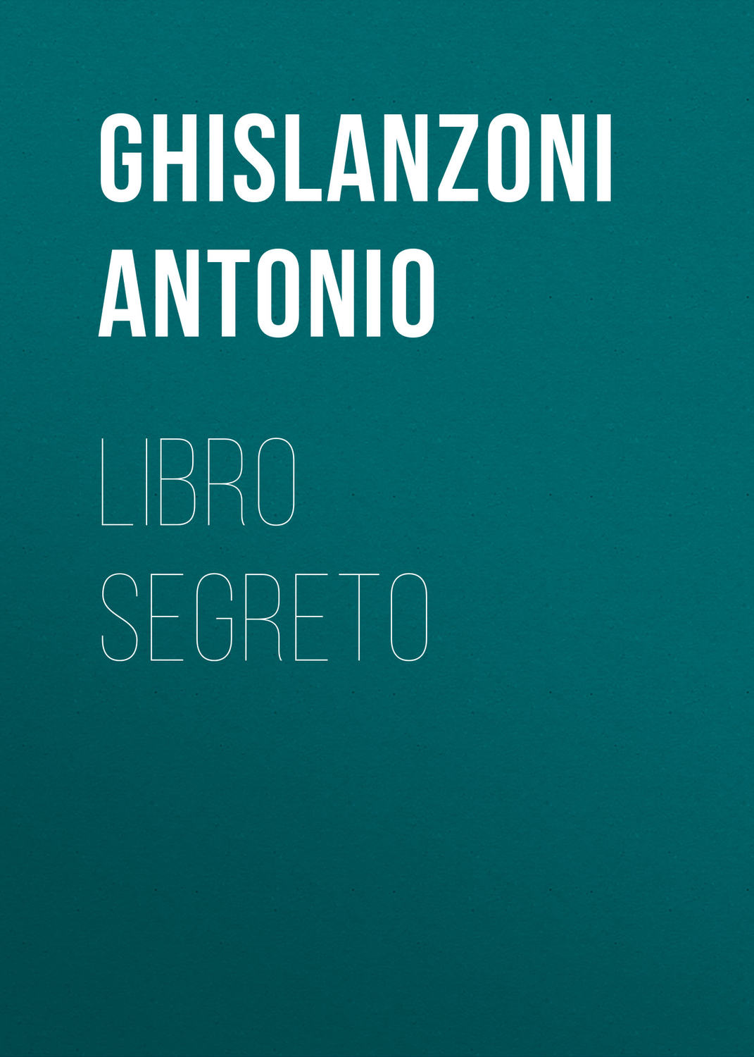 Обложка книги «Libro segreto»