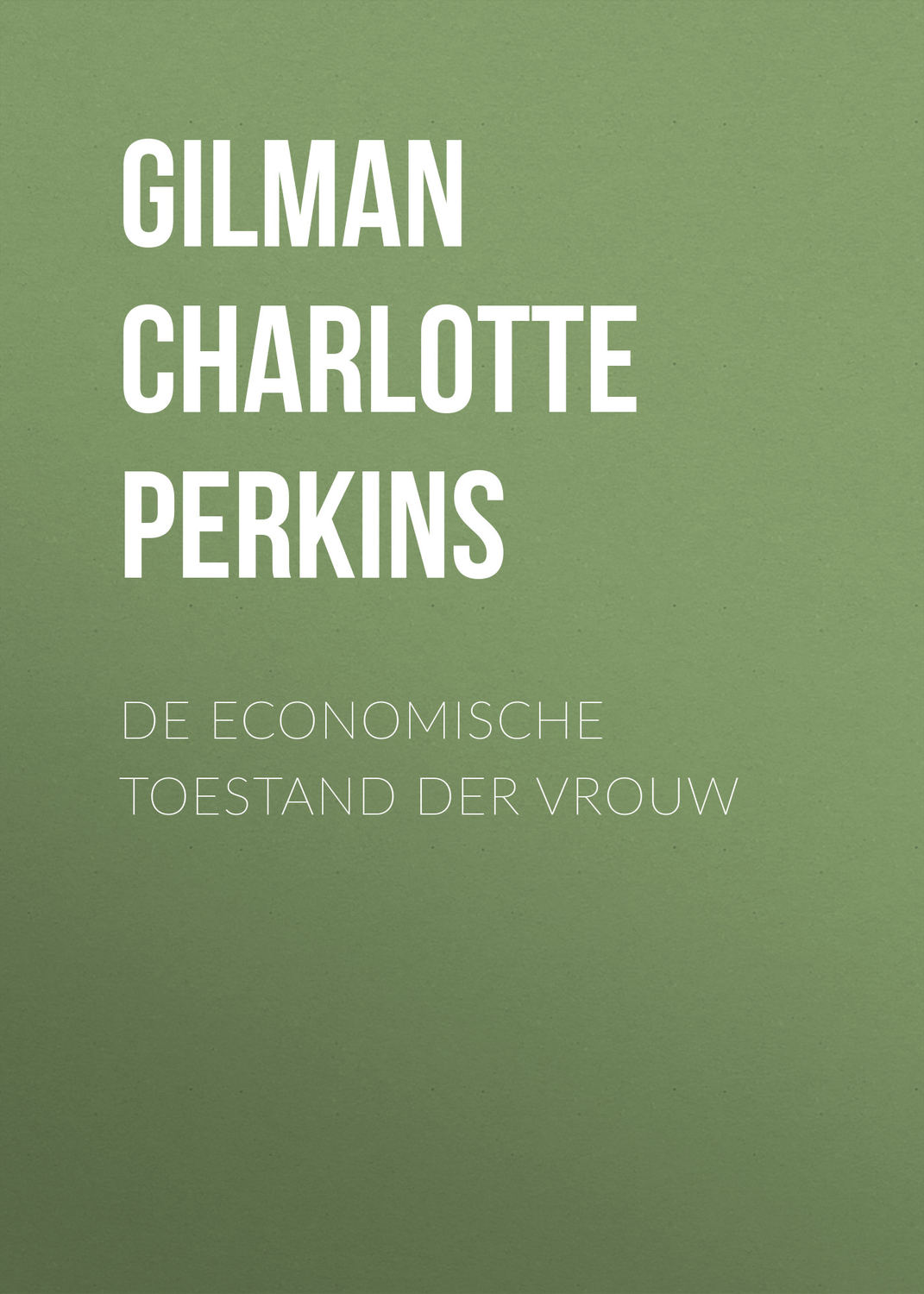 Обложка книги «De economische toestand der vrouw»