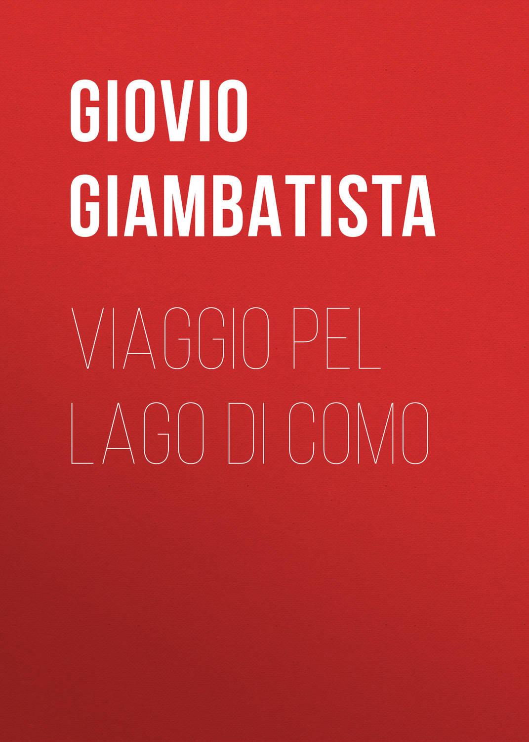 Обложка книги «Viaggio pel lago di Como»