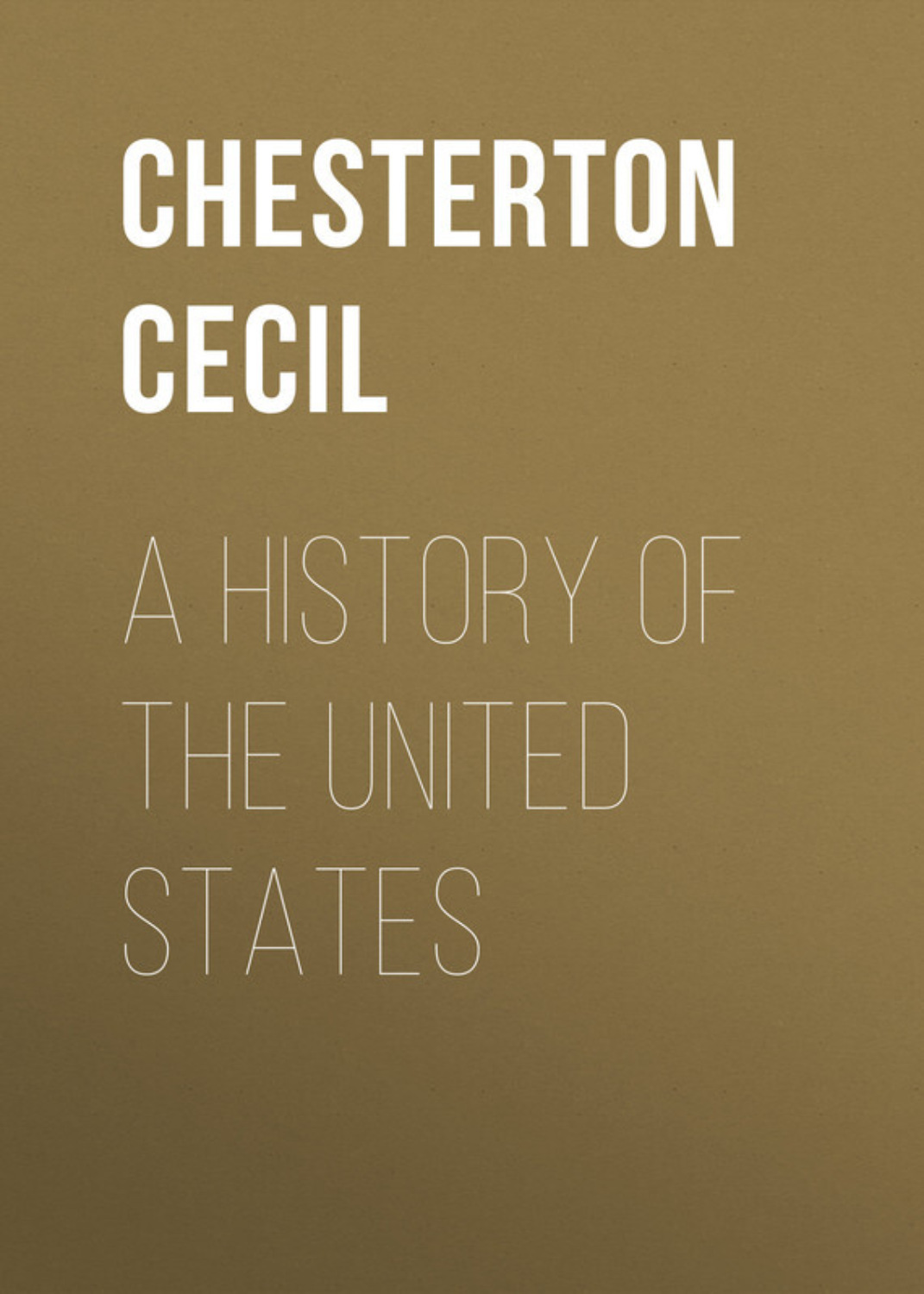 Обложка книги «A History of the United States»
