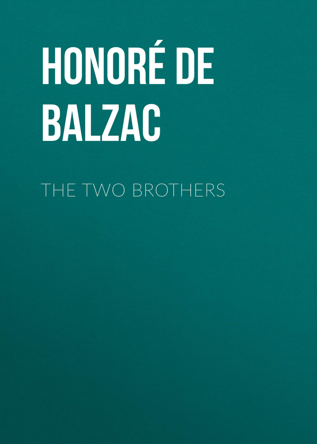 Обложка книги «The Two Brothers»