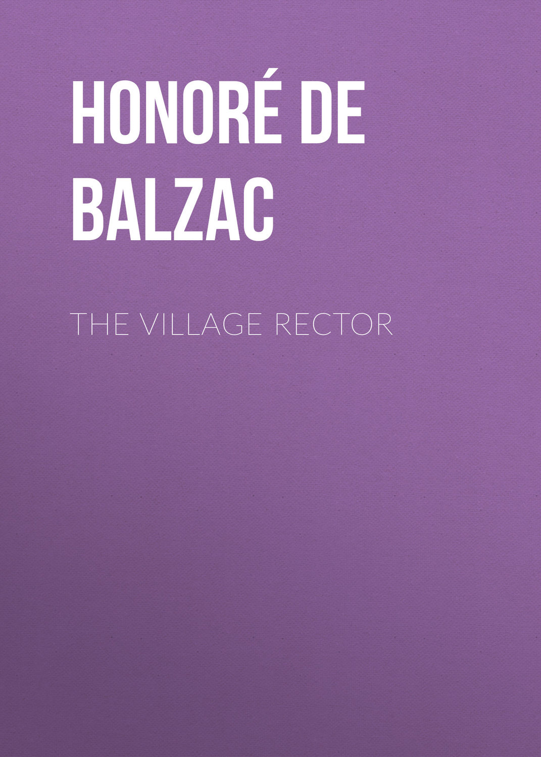 Обложка книги «The Village Rector»