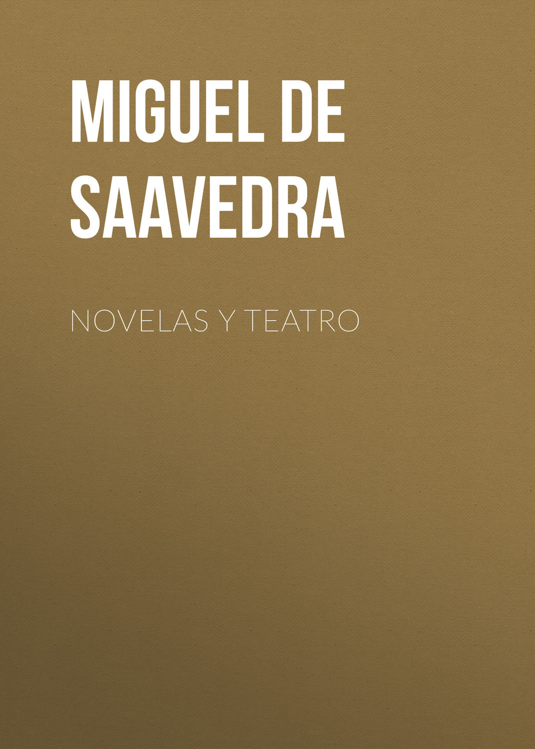 Обложка книги «Novelas y teatro»