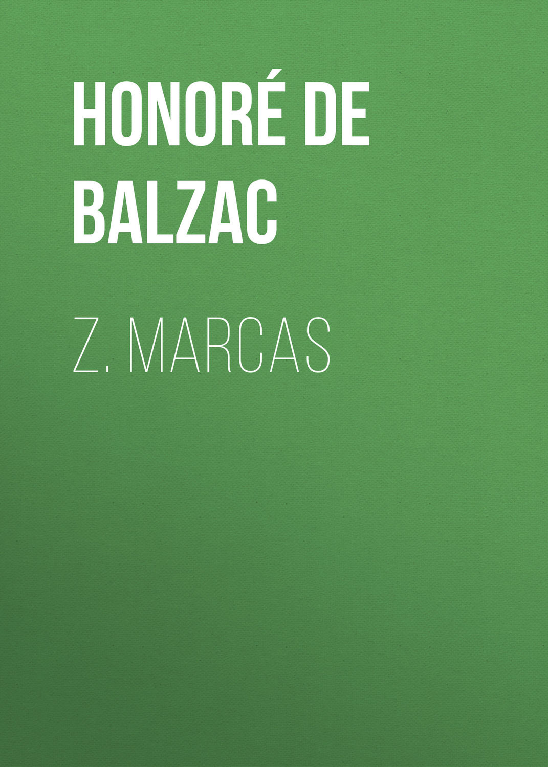 Обложка книги «Z. Marcas»