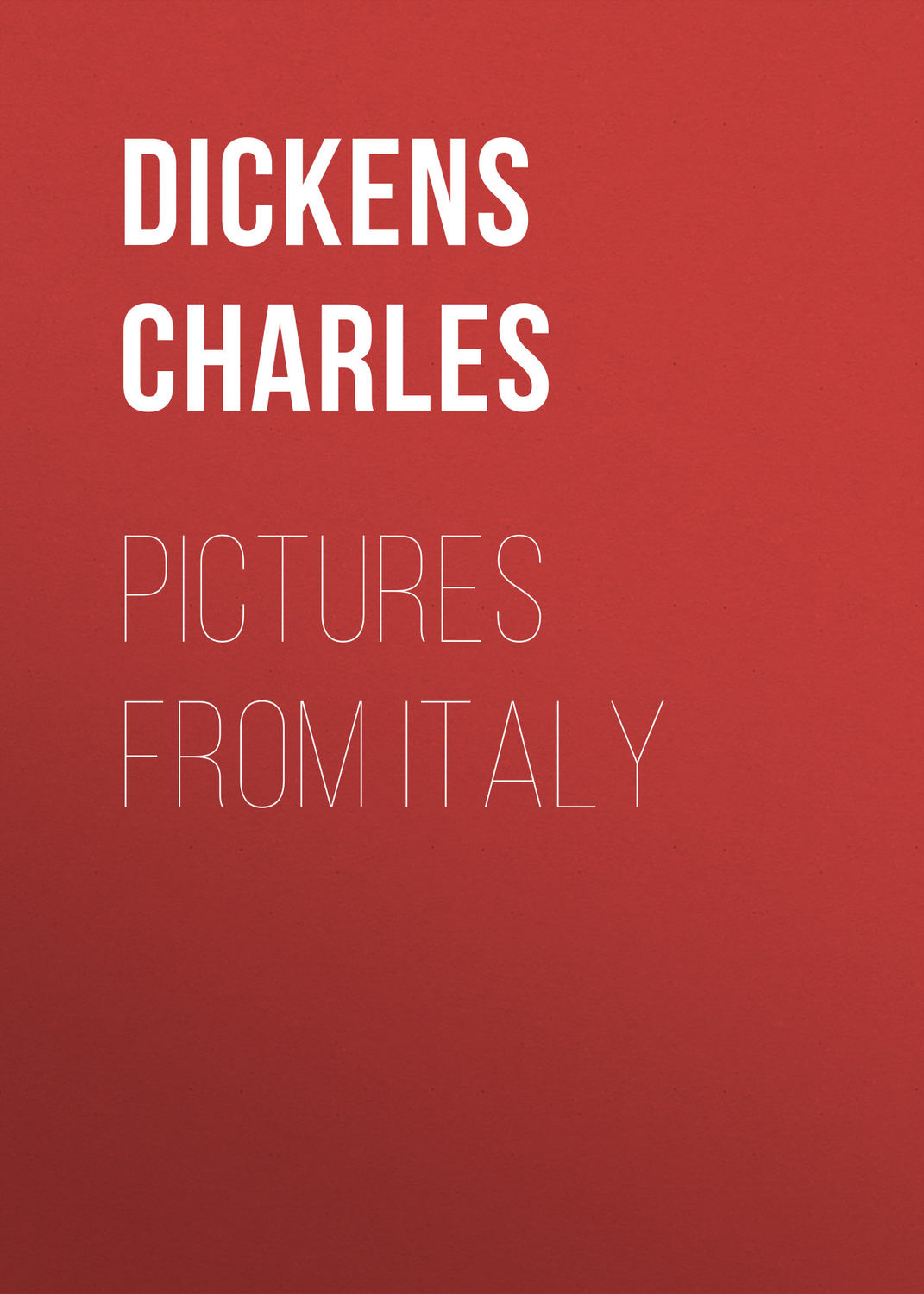 Обложка книги «Pictures from Italy»