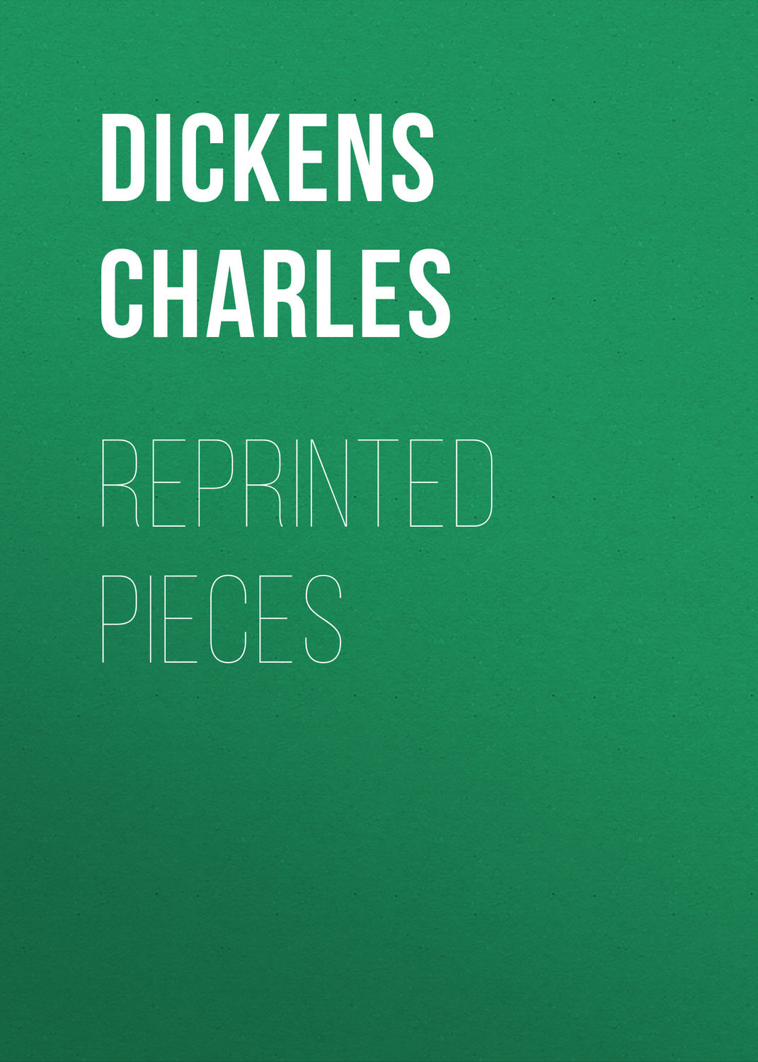 Обложка книги «Reprinted Pieces»
