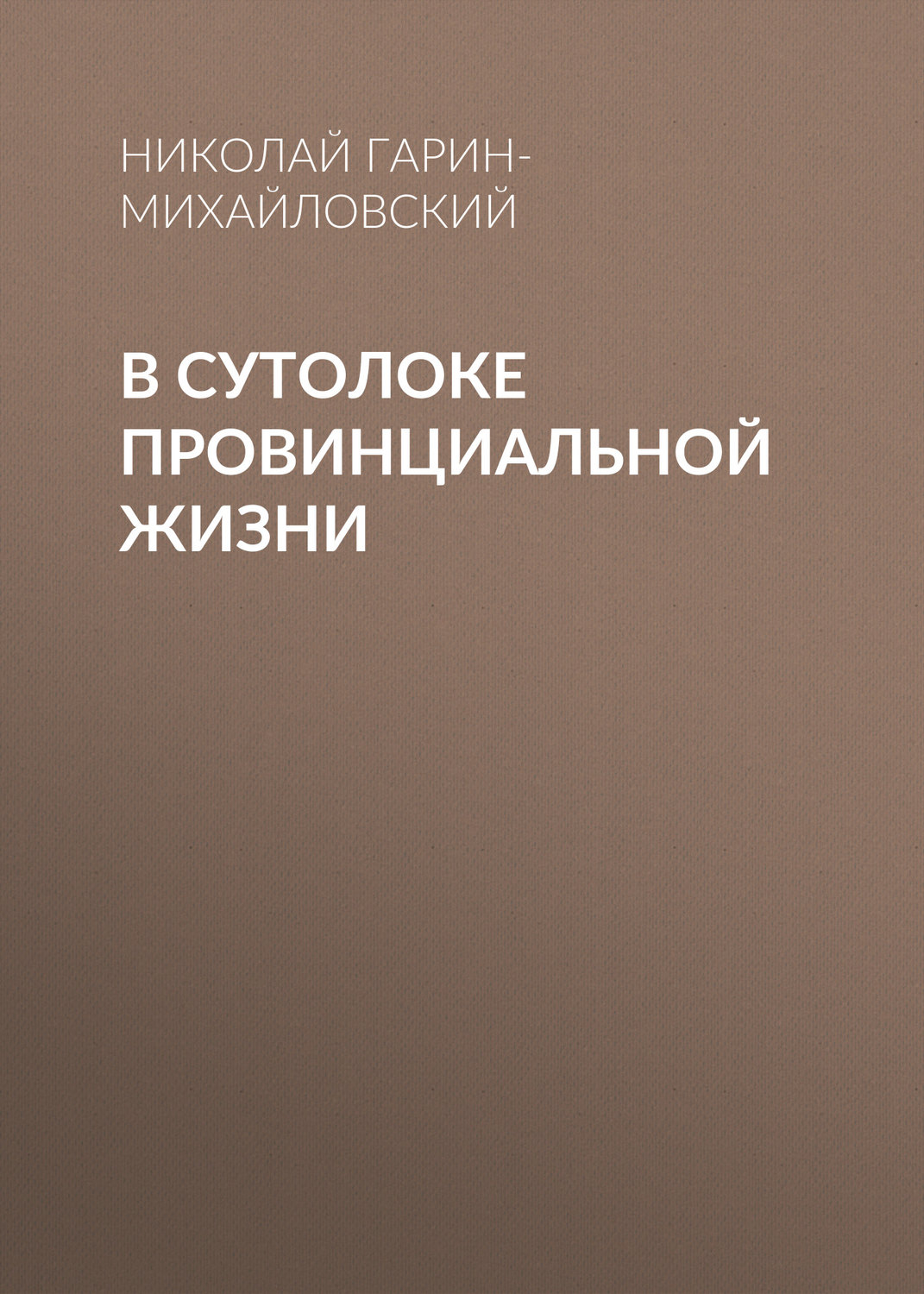 Обложка книги «В сутолоке провинциальной жизни»